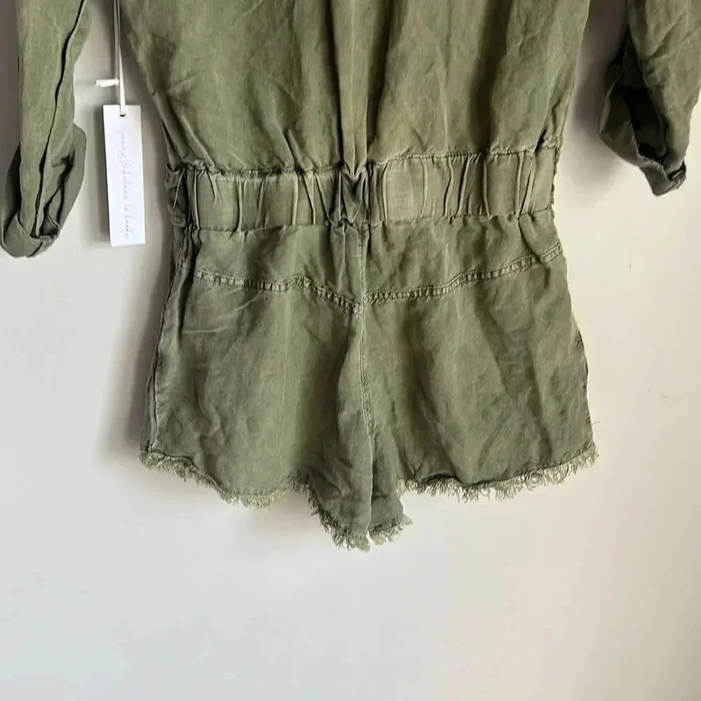 NEW young fabulous & broke river Romper in cadet Pigment